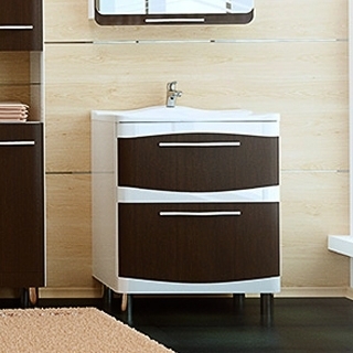 Тумба с раковиной Velvex Iva 65 напольная, венге