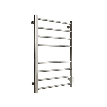 Полотенцесушитель электрический Stout Piano quadro SHQ-P1QR-008050 80x50 см, подключение справа, полированный хром, лесенка