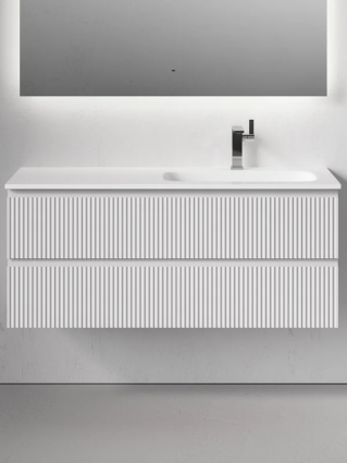 Тумба с раковиной Sancos Snob R 120 R подвесная, bianco