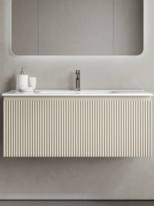 Тумба под раковину без столешницы Sancos Snob R 1.0 100 beige soft