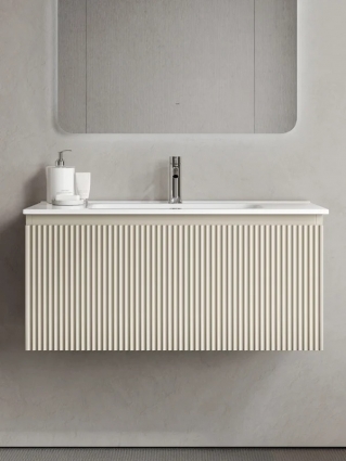 Тумба с раковиной Sancos Snob R 1.0 90 beige soft