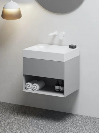 Тумба с раковиной Ravak Lite SD 60 дымчато-серая