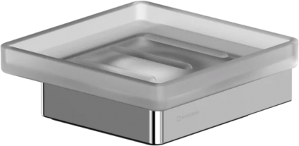 Мыльница WHITECROSS Cubo CU2420CR настенная, стеклянная, хром
