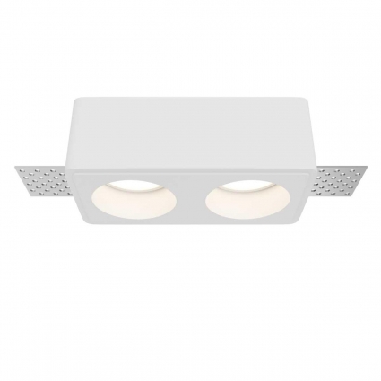 Встраиваемый светильник Maytoni Technical Gyps Modern DL123-GU10-02-W