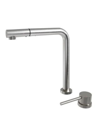 Смеситель для кухни Emar Steel ЕС - 7027 satin