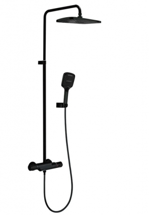 Душевая стойка Milleau Double MLV8223PDD-MB матовый черный