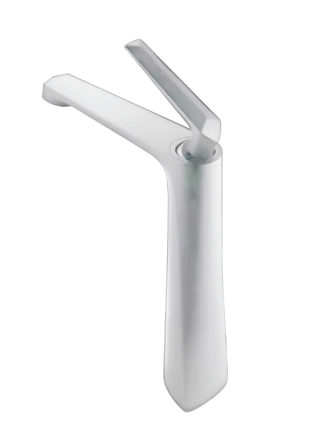Смеситель для раковины Milleau Cristal MLV6223LH-MW матовый белый