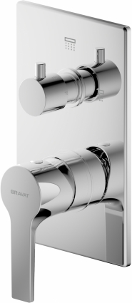Смеситель Bravat Prolate P69219CP-2-ENG для ванны с душем