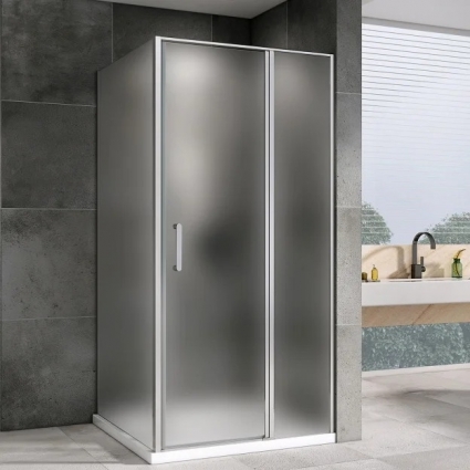Душевой уголок Abber Sonnenstrand AG04100MS-S90M 100x90, профиль хром, стекло матовое