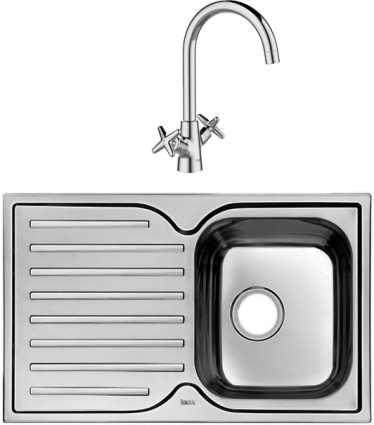 Комплект Мойка Iddis Strit STR78SDi77 + Смеситель Acros ACRSB00i05, хром
