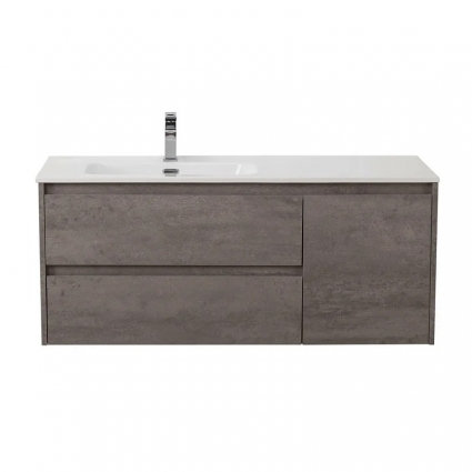 Тумба под раковину без столешницы BelBagno Kraft L, 100 2 ящика, дверца, cemento grigio