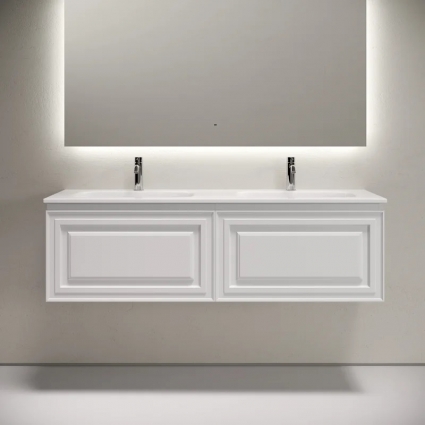Тумба с раковиной Sancos Very 140 подвесная, bianco, раковина CN7022