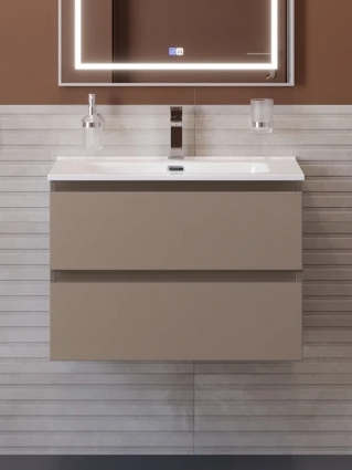 Тумба под раковину без столешницы BelBagno Kraft 60 подвесная, матовая бежевая