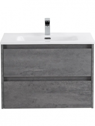 Тумба с раковиной BelBagno Kraft 70 подвесная, 2 ящика, cemento grigio