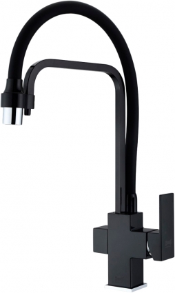 Смеситель Zorg Sanitary ZR 341-6 YF Black для кухонной мойки