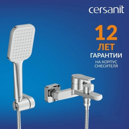 Смеситель для ванны с душем Cersanit Город (City) 68326 хром