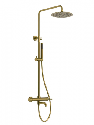 Душевая стойка ALTROBAGNO Юнион (Unione) 030213BG матовое золото