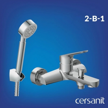 Смеситель для ванны с душем Cersanit Флавис (Flavis) 64509 хром