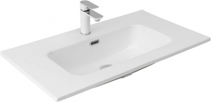 Раковина-столешница Aquanet 80 белый мат. (330431)
