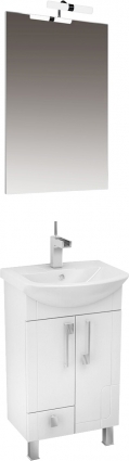 Мебель для ванной Triton Диана 50 L, 2 двери, 1 ящик, белая