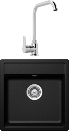 Комплект Мойка Schock Vero 50 Cristadur, магма + Смеситель MEGA Ege MG-PL10, хром
