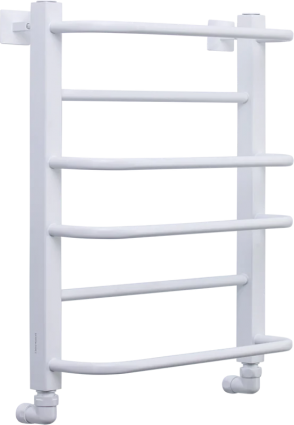 Полотенцесушитель водяной Comfysan Puro-K W-6 60х50 60x55 см, матовый белый, лесенка