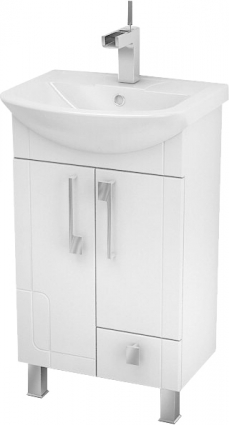 Тумба для комплекта Triton Диана 50 R, 2 двери, 1 ящик, белая