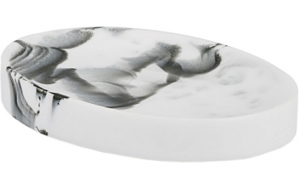 Мыльница Kassatex Arabesco white/black