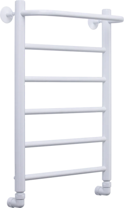 Полотенцесушитель водяной Comfysan Capri W-6 60х40 60x45 см, матовый белый, лесенка
