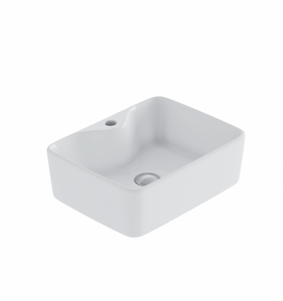 Раковина накладная Enio Unico 41x30 EN7090103 с отверстием под смеситель, белая