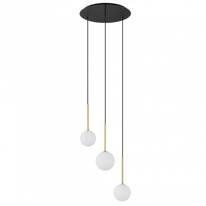 Подвесная люстра Nowodvorski Karo Black/Satine Gold 10304
