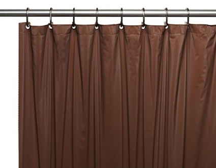Штора для ванной Carnation Home Fashions Premium 4 Gauge Brown защитная