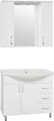 Мебель для ванной Style Line Эко Фьюжн №25 90 белая