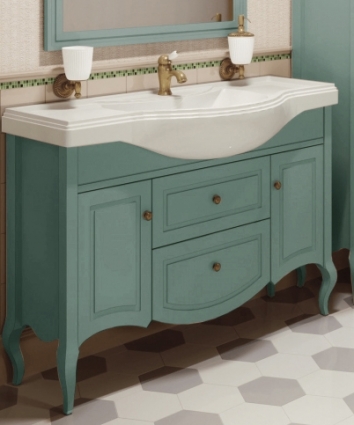 Тумба с раковиной Caprigo Verona 120 blue white