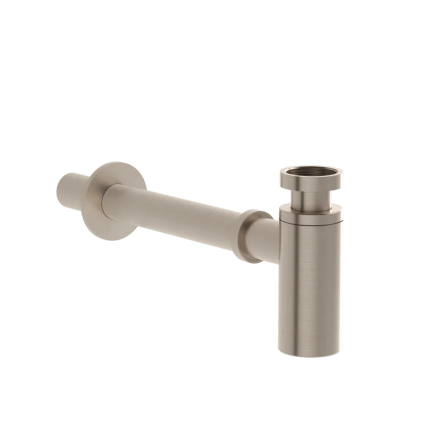 Сифон для раковины VitrA Ориджин (Origin) A4512334 32 мм, трубный, с сухим затвором, брашированный никель