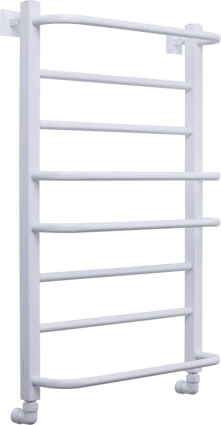 Полотенцесушитель водяной Comfysan Puro-K W-8 80х50 80x55 см, матовый белый, лесенка