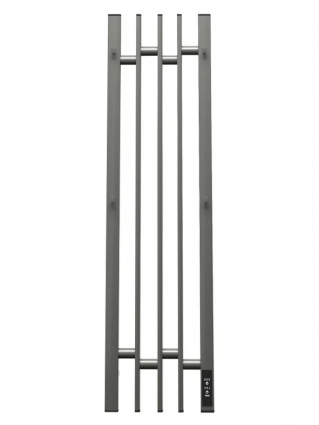 Полотенцесушитель электрический APEXTERMO Дельта DL10183GF 80x20 см, подключение справа, скрытое подключение справа, графит металлик, лесенка, из стали