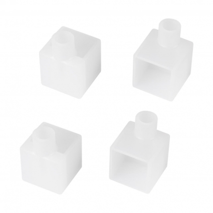 Заглушка WPH-FLEX-1616-90 WHITE с отверстием  Arlight 058044