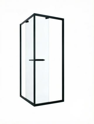 Душевой уголок Vegas Glass Z+ZPV Внутрь 90*90 02M 01 профиль матовый черный, стекло прозрачное