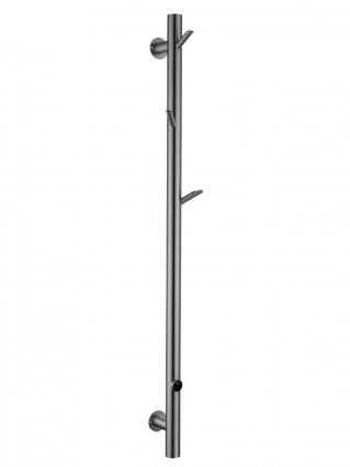 Полотенцесушитель электрический Boheme Oak 724-50-GM 150x5 см, gun metal, I-образный, из стали