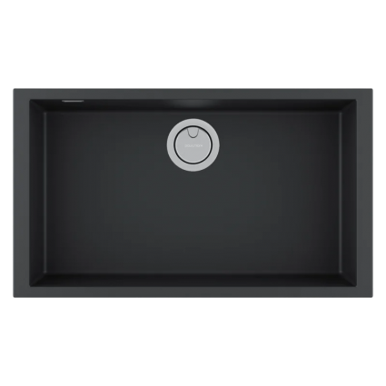 Мойка кухонная Paulmark Neo classic 76 PM967644-AN 76x43, антрацит (antracite), встраиваемая снизу, искусственный гранит
