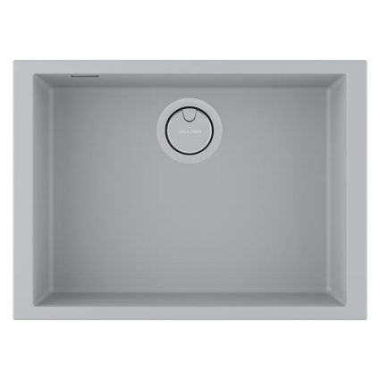 Мойка кухонная Paulmark Neo classic 60 PM966044-UGR 60x43, urban grey, встраиваемая снизу, искусственный гранит