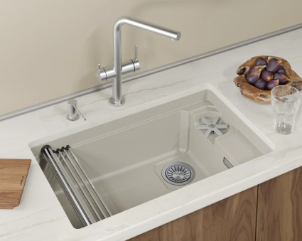 Кухонная мойка Granula  KITCHEN SPACE RINZER 7309RU, КРЕМАН, кварц