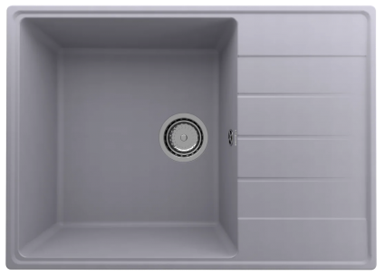 Мойка кухонная Ulgran Quartz Prima 700-05 70x50, бетон, встраиваемая сверху, кварц