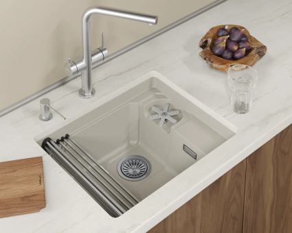 Кухонная мойка Granula  KITCHEN SPACE RINZER 5505RU, КРЕМАН, кварц
