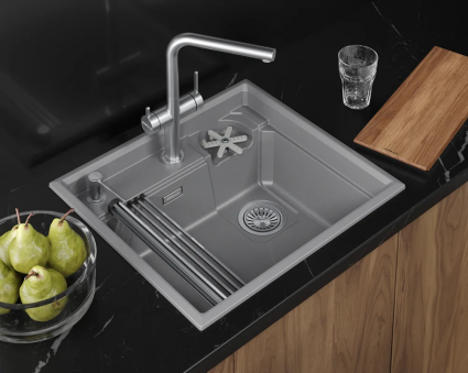 Кухонная мойка Granula  KITCHEN SPACE RINZER 5807R, АЛЮМИНИУМ, кварц