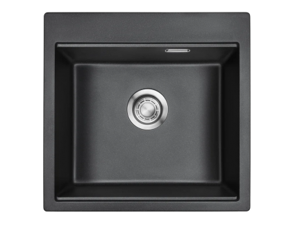 Мойка кухонная Emar Quartz EMQ-1520.Q Оникс 52x50, оникс, встраиваемая сверху, кварц