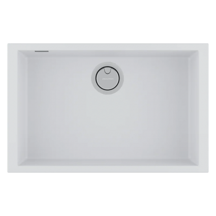 Мойка кухонная Paulmark Neo classic 69 PM966944-WH 69x44, белая (white), встраиваемая снизу, искусственный гранит