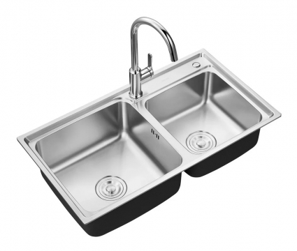 Мойка кухонная ARROW AG5553SS 82x45, сталь, встраиваемая сверху, нержавеющая сталь
