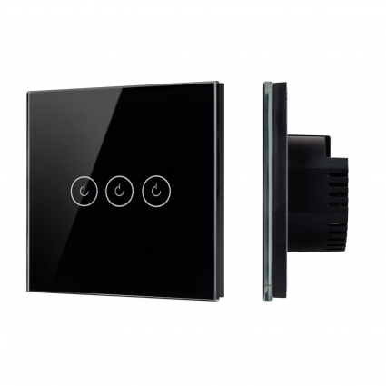 Выключатель сенсорный SWT-OMALI-S03-ZB-BK (250V, 10A, Zigbee) Arlight 050046